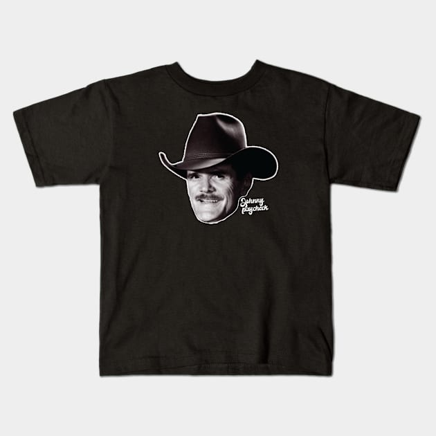 Johnny Paycheck Country Fan Art Kids T-Shirt by Trendsdk